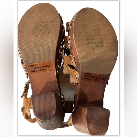 Qupid chunky heel platform sandal - Picture 6 of 7